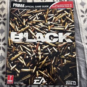 BLACK Strategy Guide Only For Video Game Instruction Xbox PlayStation 2 2006